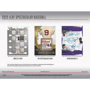 2025 Leaf Spectacular Baseball Hobby, Box