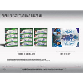 2025 Leaf Spectacular Baseball Hobby, Box