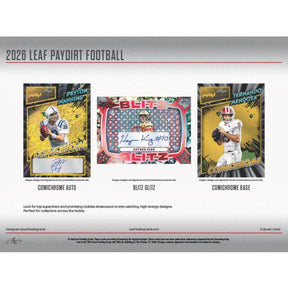 2026 Leaf Paydirt Football Jumbo, Box