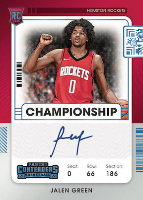 2021-22 Panini Contenders Hobby Basketball, Box