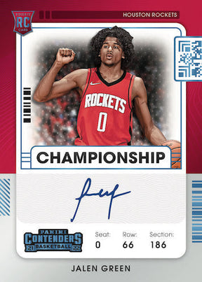 2021-22 Panini Contenders Hobby Basketball, Pack