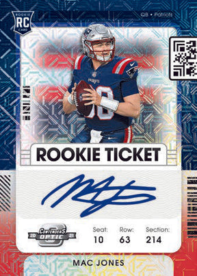 2021 Panini Contenders Optic Football Hobby, 20 Box Case