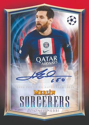 2022-23 Topps UEFA Club Competitions Merlin Chrome Soccer Hobby, Box