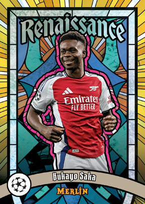 2024-25 Topps UEFA Club Competitions Merlin Chrome Soccer Blaster, Box