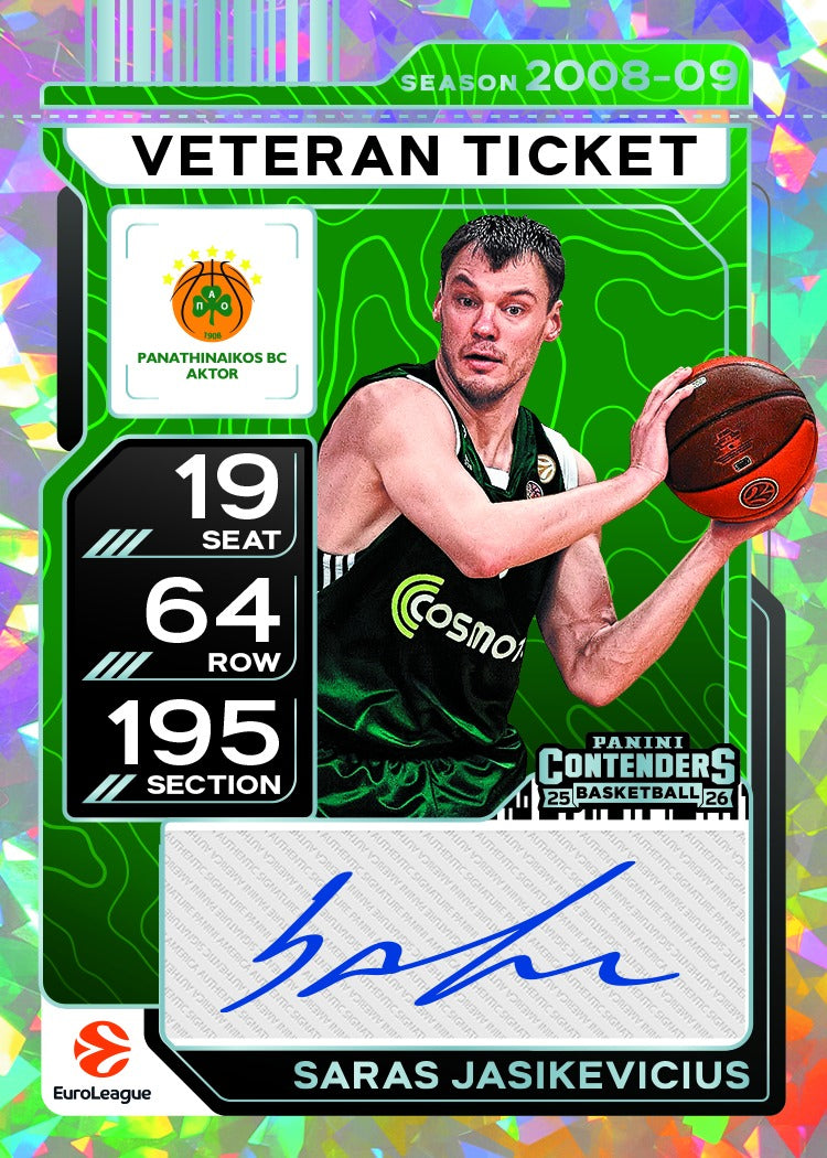 2025-26 Panini Contenders EuroLeague Basketball Hobby Mega, Box