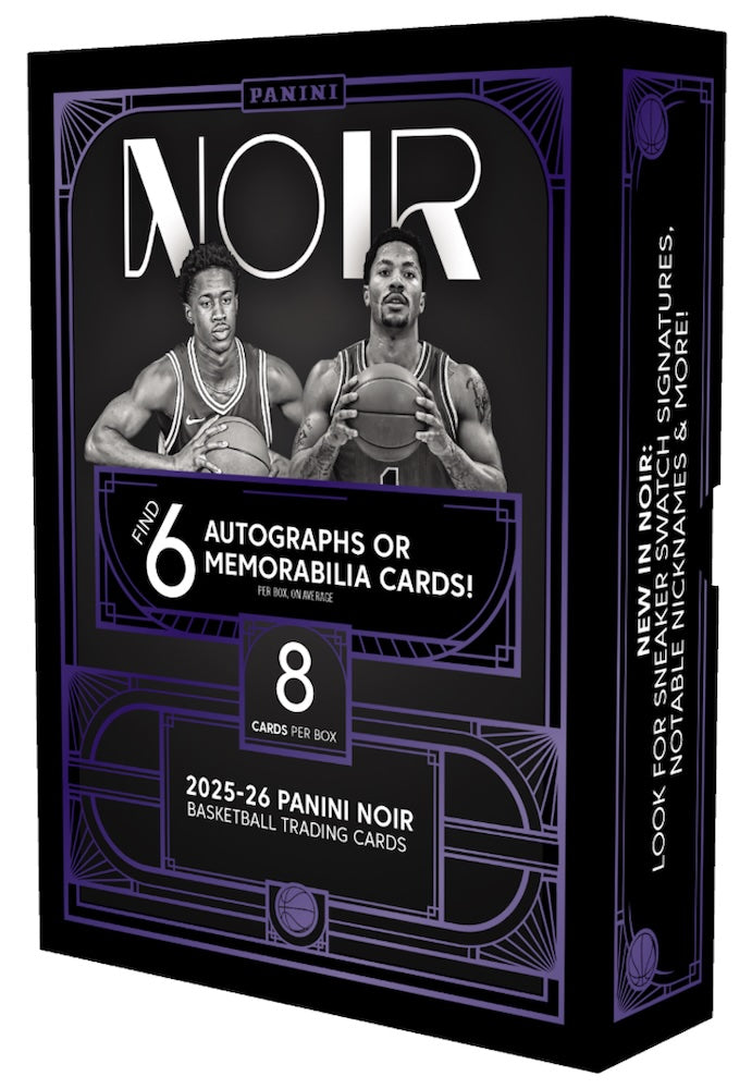 2025-26 Panini Noir Basketball Hobby, Box *RELEASES 8/28*