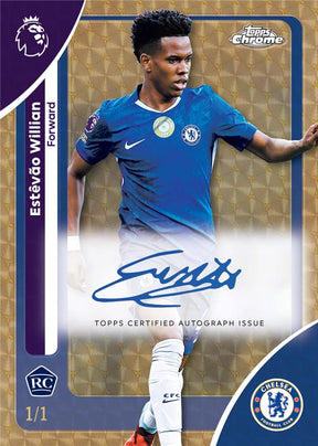 2026 Topps Chrome Premier League Soccer Blaster, 40 Box Case