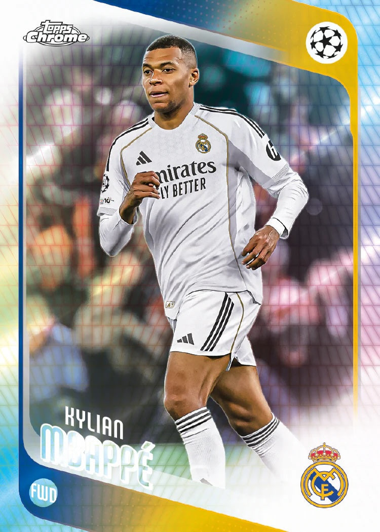 2025-26 Topps UEFA Club Competitions Chrome Soccer Blaster, Box