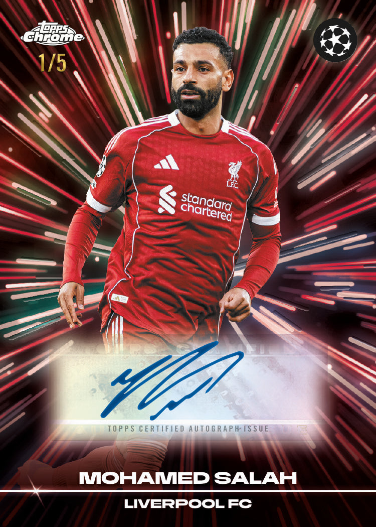 2025-26 Topps UEFA Club Competitions Chrome Soccer Mega, Box