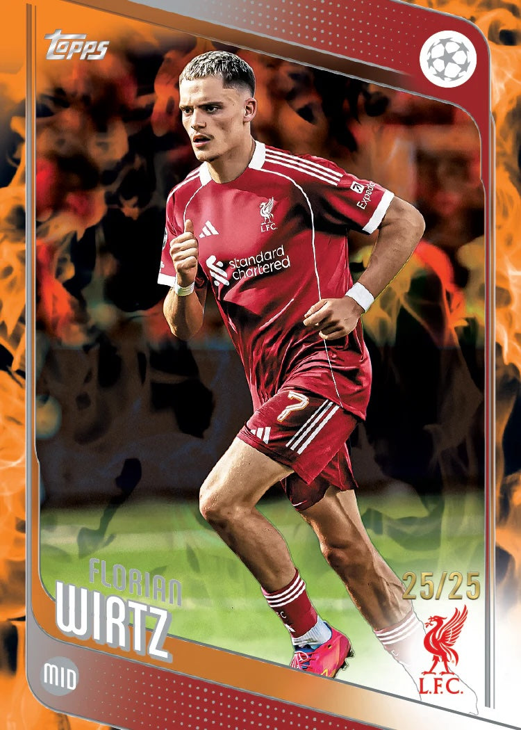 2025-26 Topps UEFA Club Competitions Soccer Blaster, 40 Box Case
