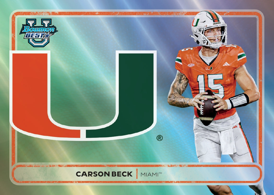 2025 Bowman's Best University Football Hobby, 12 Box Case