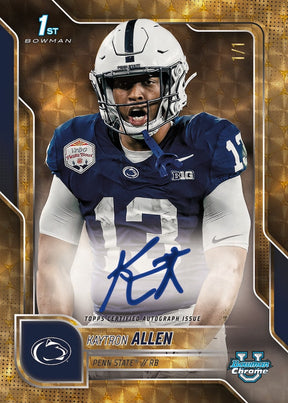 2025 Bowman Chrome University Football Hobby, 12 Box Case