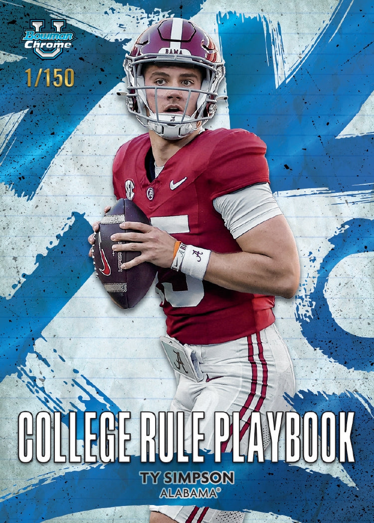 2025 Bowman Chrome University Football Blaster, 40 Box Case