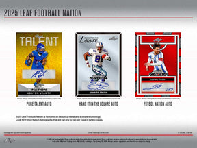2025 Leaf Football Nation Hobby, 12 Box Case