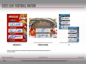 2025 Leaf Football Nation Jumbo, Box