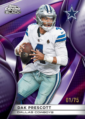 2025 Topps Chrome Black Football Hobby, Box