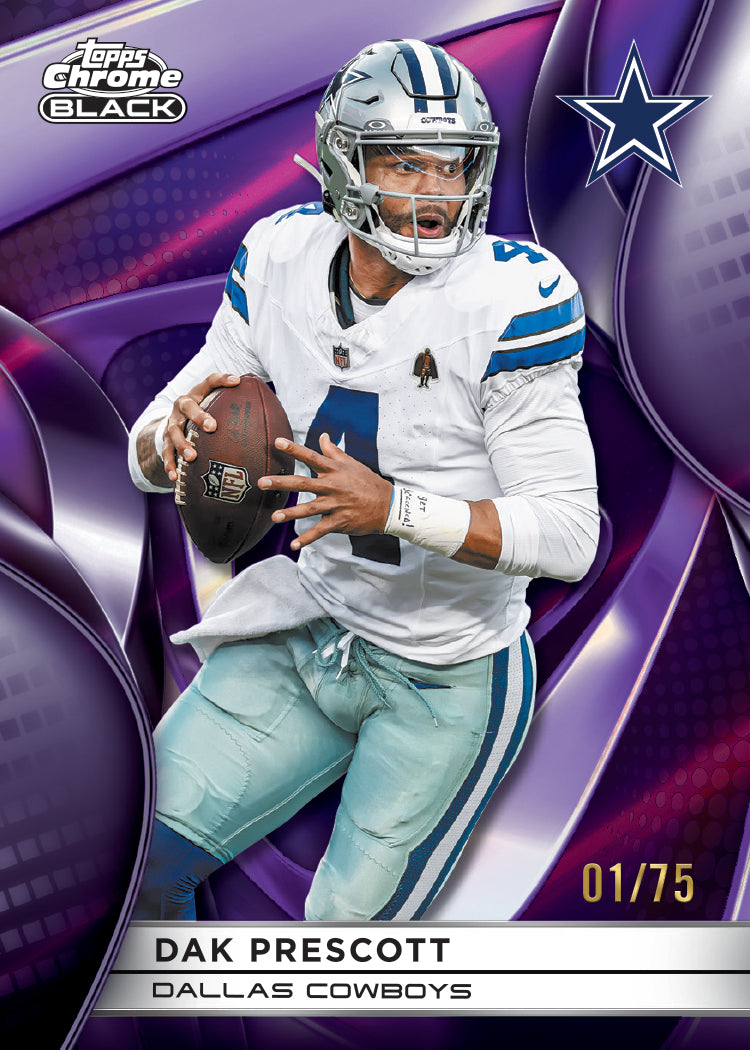 2025 Topps Chrome Black Football Hobby, Box