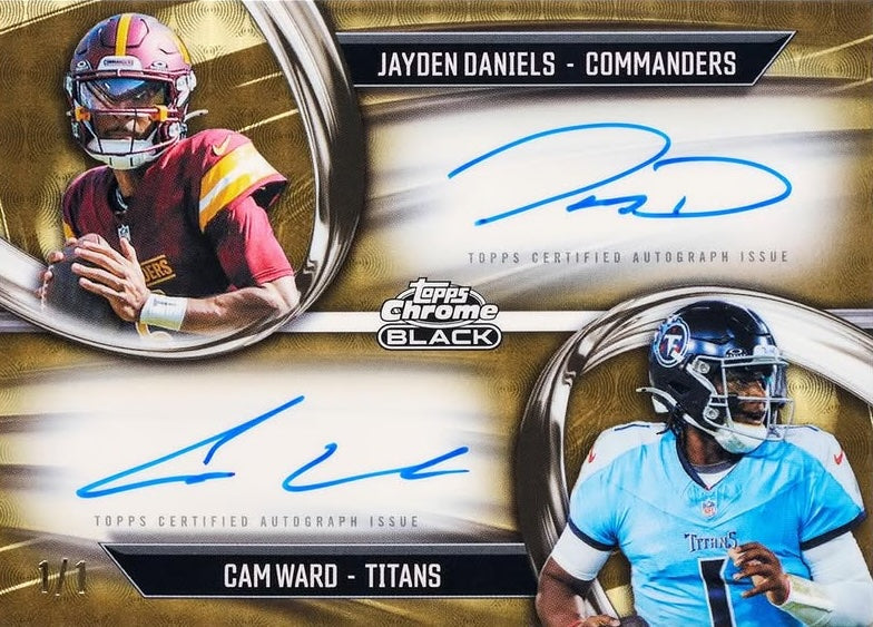 2025 Topps Chrome Black Football Hobby, Box