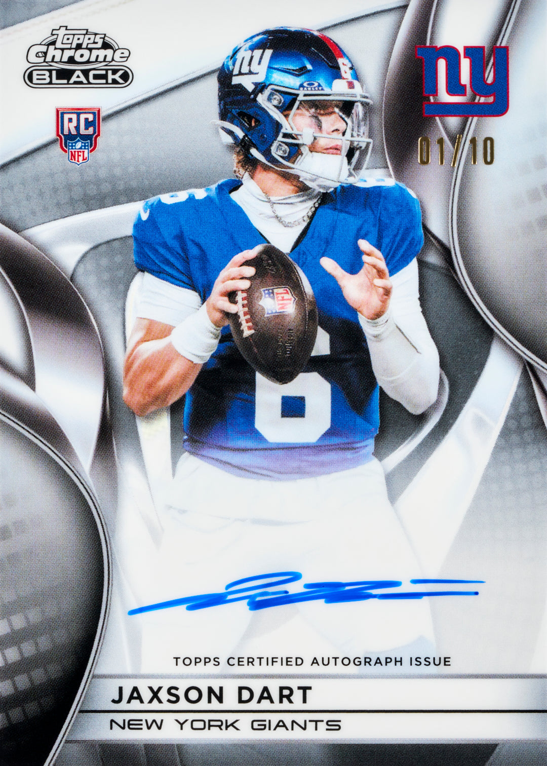 2025 Topps Chrome Black Football Hobby, Box