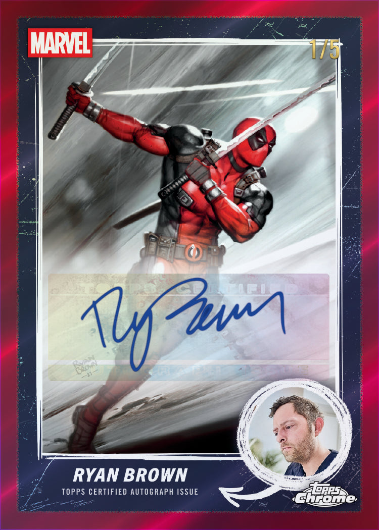 2025 Topps Chrome Marvel Deadpool Blaster, Box