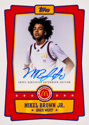 2025 Topps Chrome McDonald's All American Basketball Hobby, Pack