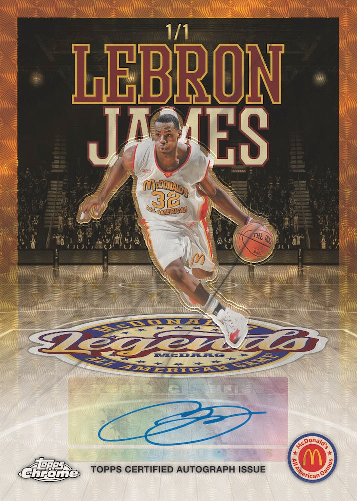 2025 Topps Chrome McDonald's All American Basketball Hobby, Pack