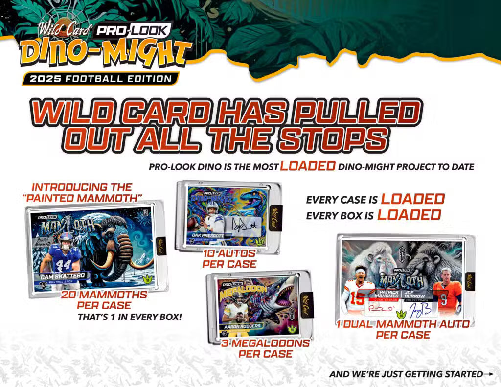 2025 Wild Card Dino-Mite Pro-Look Football Hobby, Box