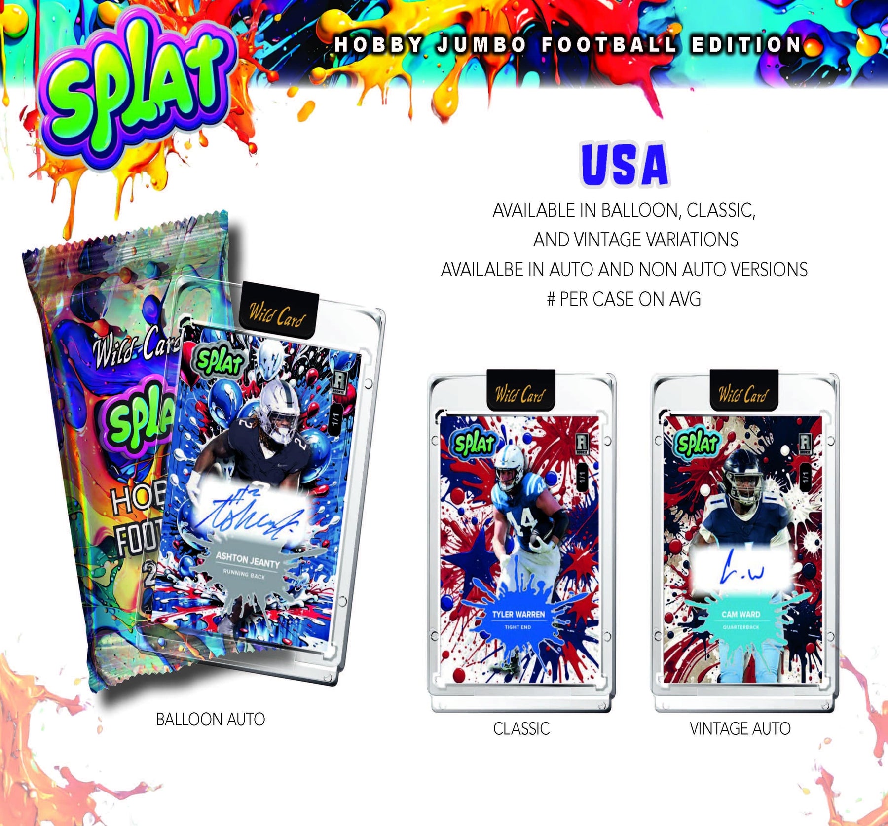 *LAST BOX* 2025 Wild Card Splat Football Jumbo, Box