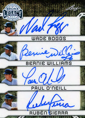 2025 Leaf A Bronx Legacy Baseball Hobby, 10 Box Case