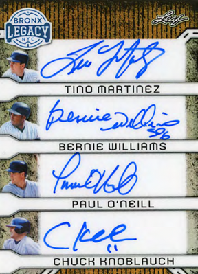 2025 Leaf A Bronx Legacy Baseball Hobby, 10 Box Case