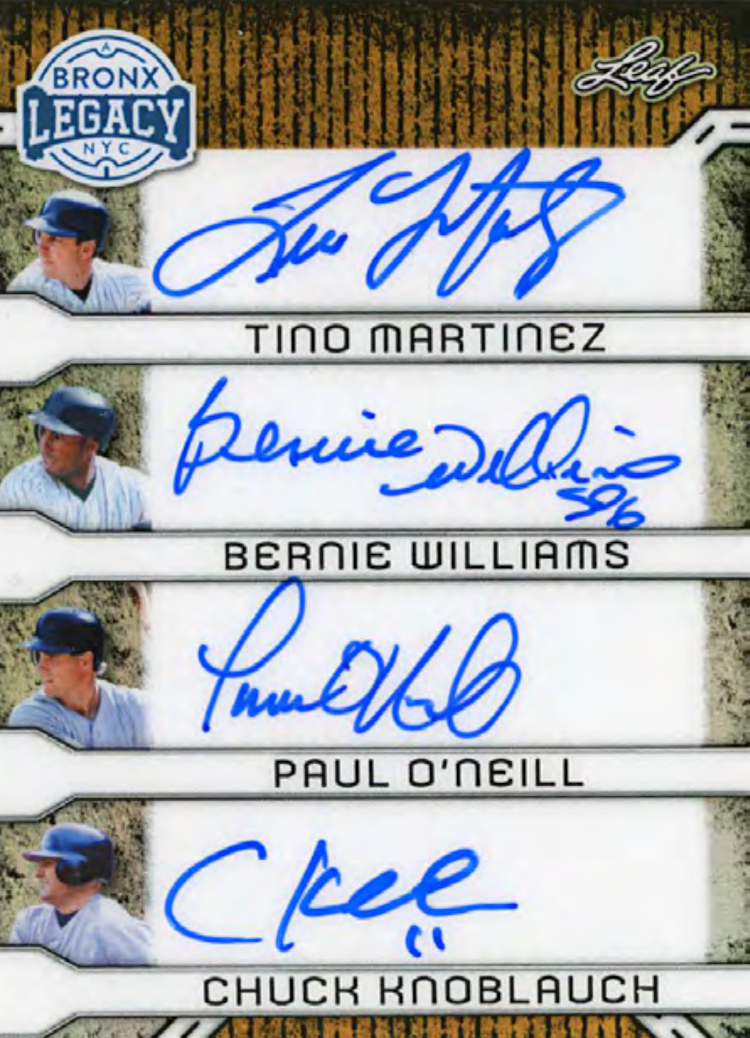 2025 Leaf A Bronx Legacy Baseball Hobby, 10 Box Case