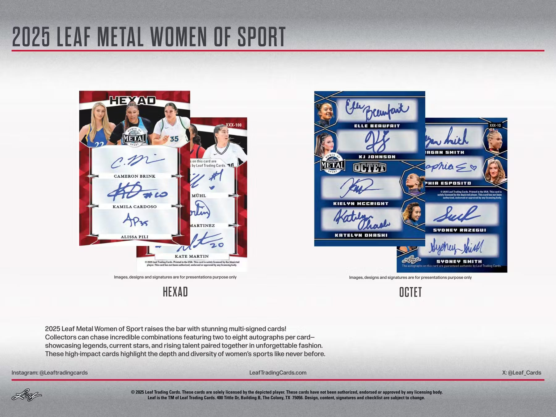 2025 Leaf Metal Women of Sport Hobby, Box