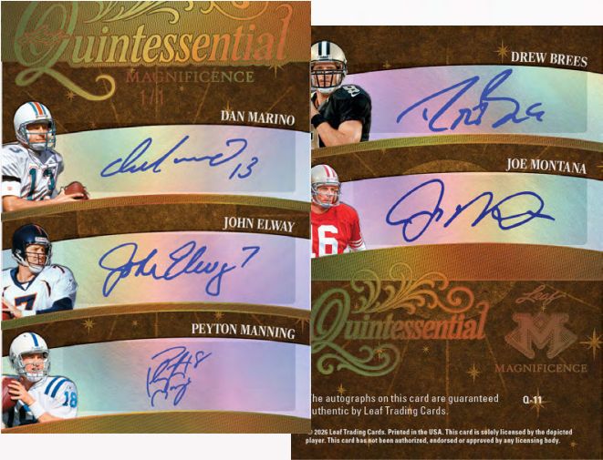 2026 Leaf Magnificence Multi-Sport Hobby, 10 Box Case