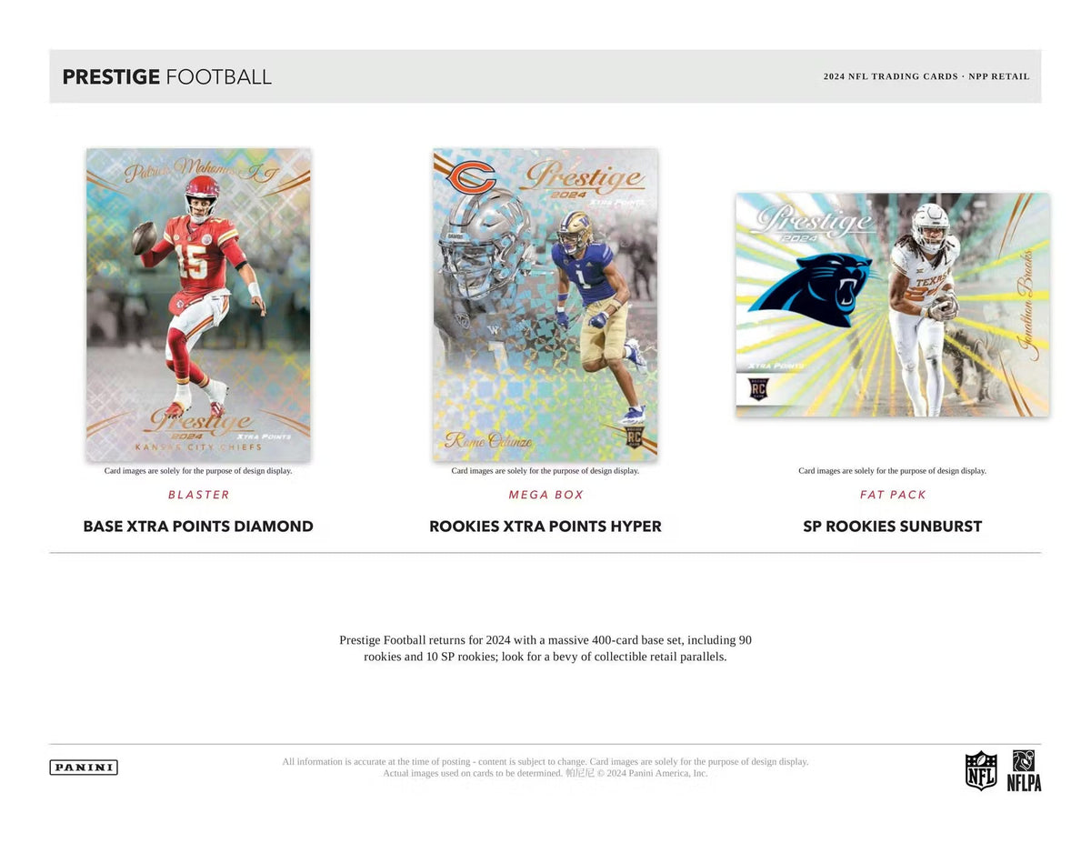 2024 Panini Prestige Football Blaster, Box (Diamond Parallels)