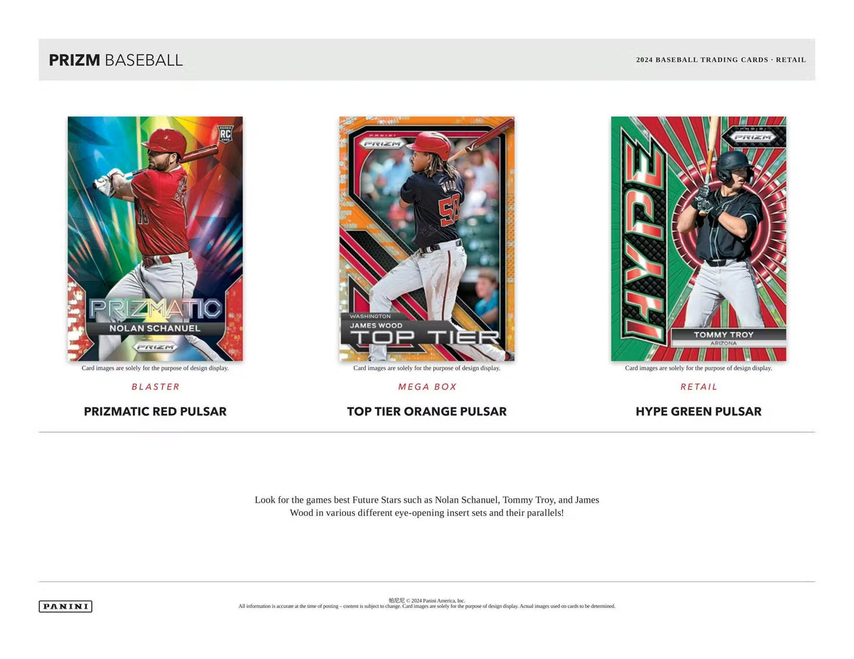 2024 Panini Prizm Baseball, Retail Blaster Box (Blue Ice Parallels)