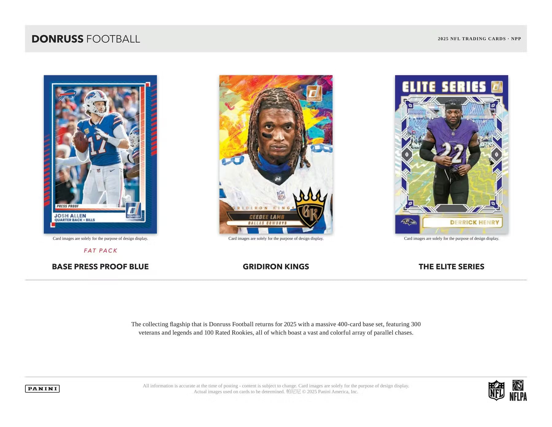 2025 Panini Donruss Football Jumbo Value Fat Pack, Box