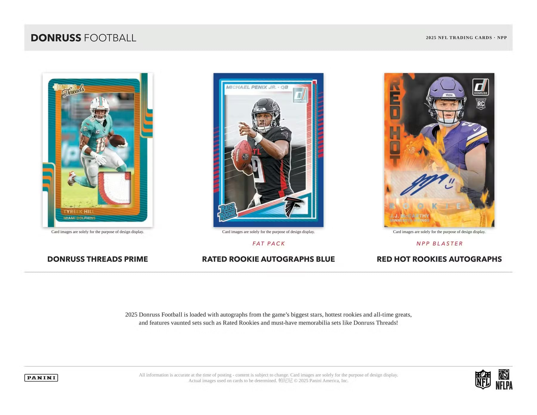 2025 Panini Donruss Football Jumbo Value Fat Pack, Box