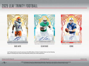 2025 Leaf Trinity Football Jumbo, 8 Box Case