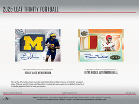 2025 Leaf Trinity Football Hobby, Box