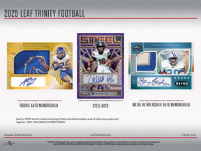 2025 Leaf Trinity Football Hobby, 10 Box Case