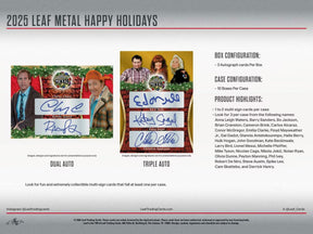 2025 Leaf Metal Happy Holidays, 10 Box Case