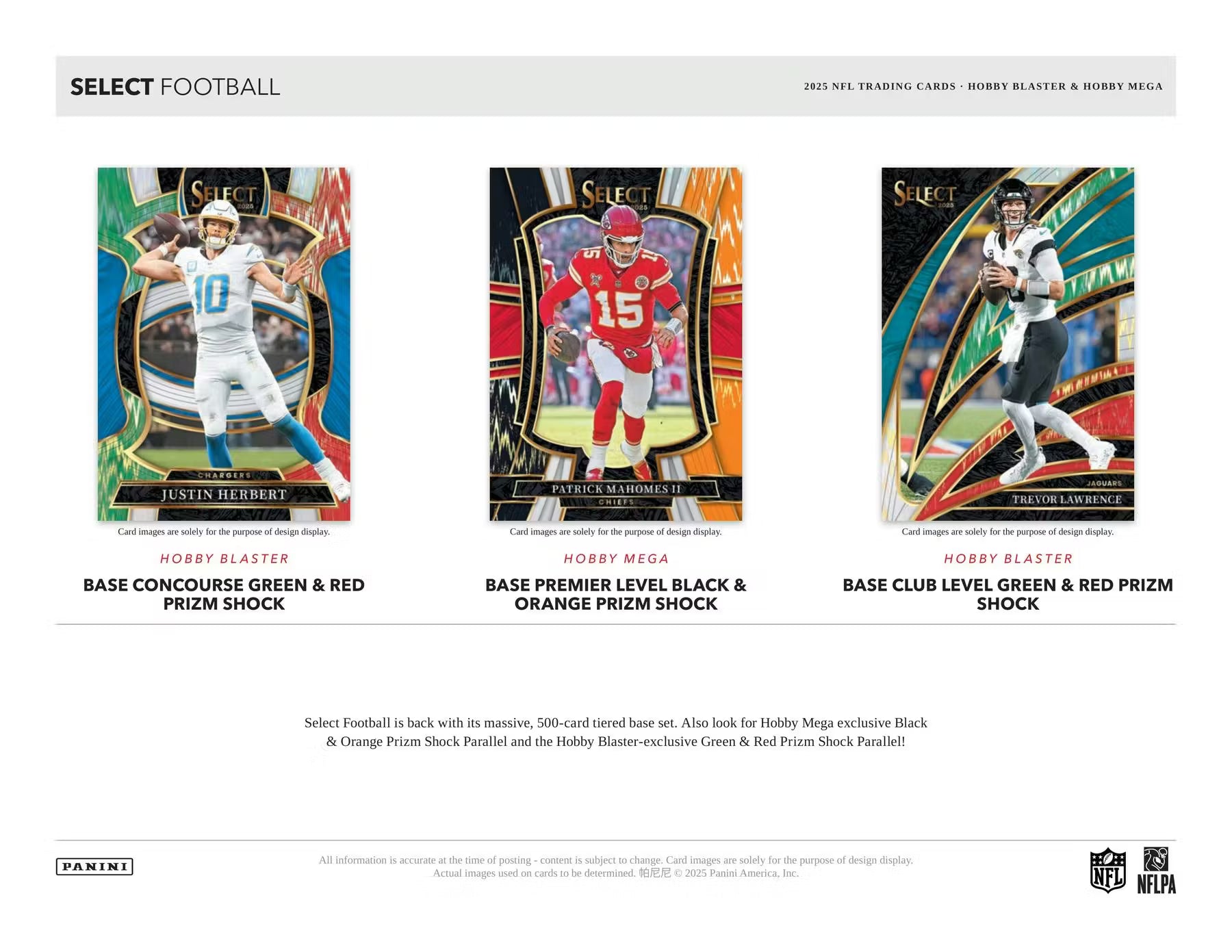 2025 Panini Select Football Hobby Mega, Box (Black & Orange Shock)