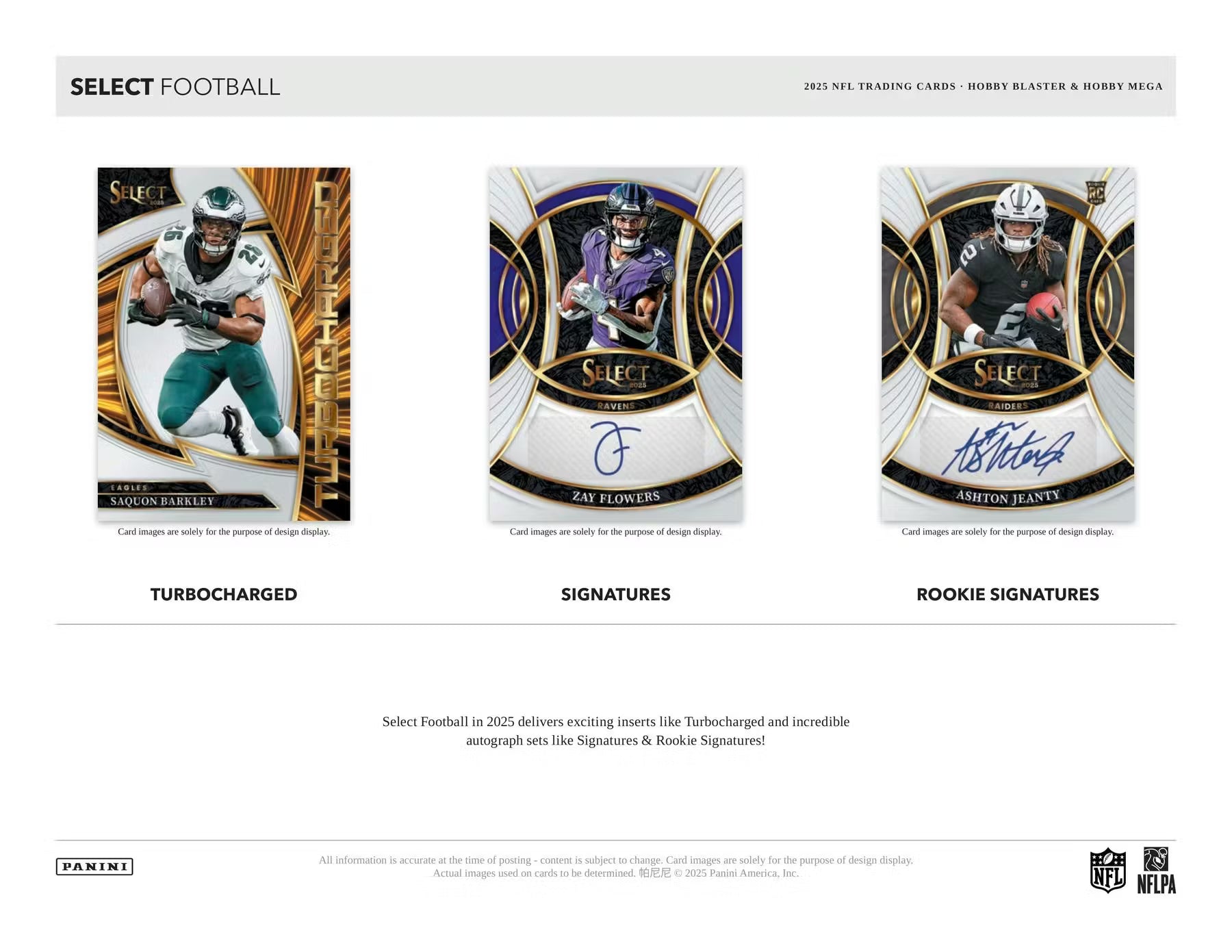 2025 Panini Select Football Hobby Mega, 20 Box Case (Black & Orange Shock)