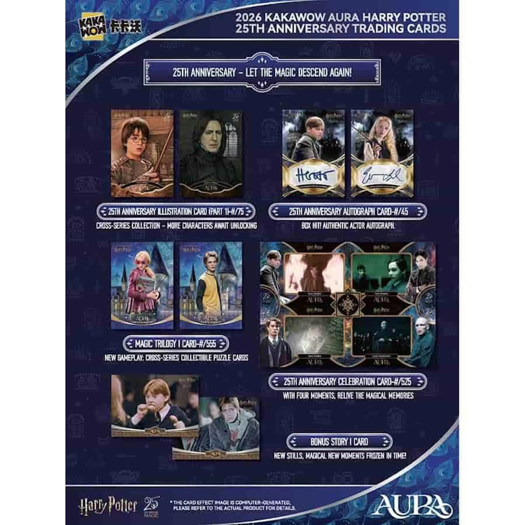 2026 Kakawow Harry Potter Aura Hobby, 10 Box Case