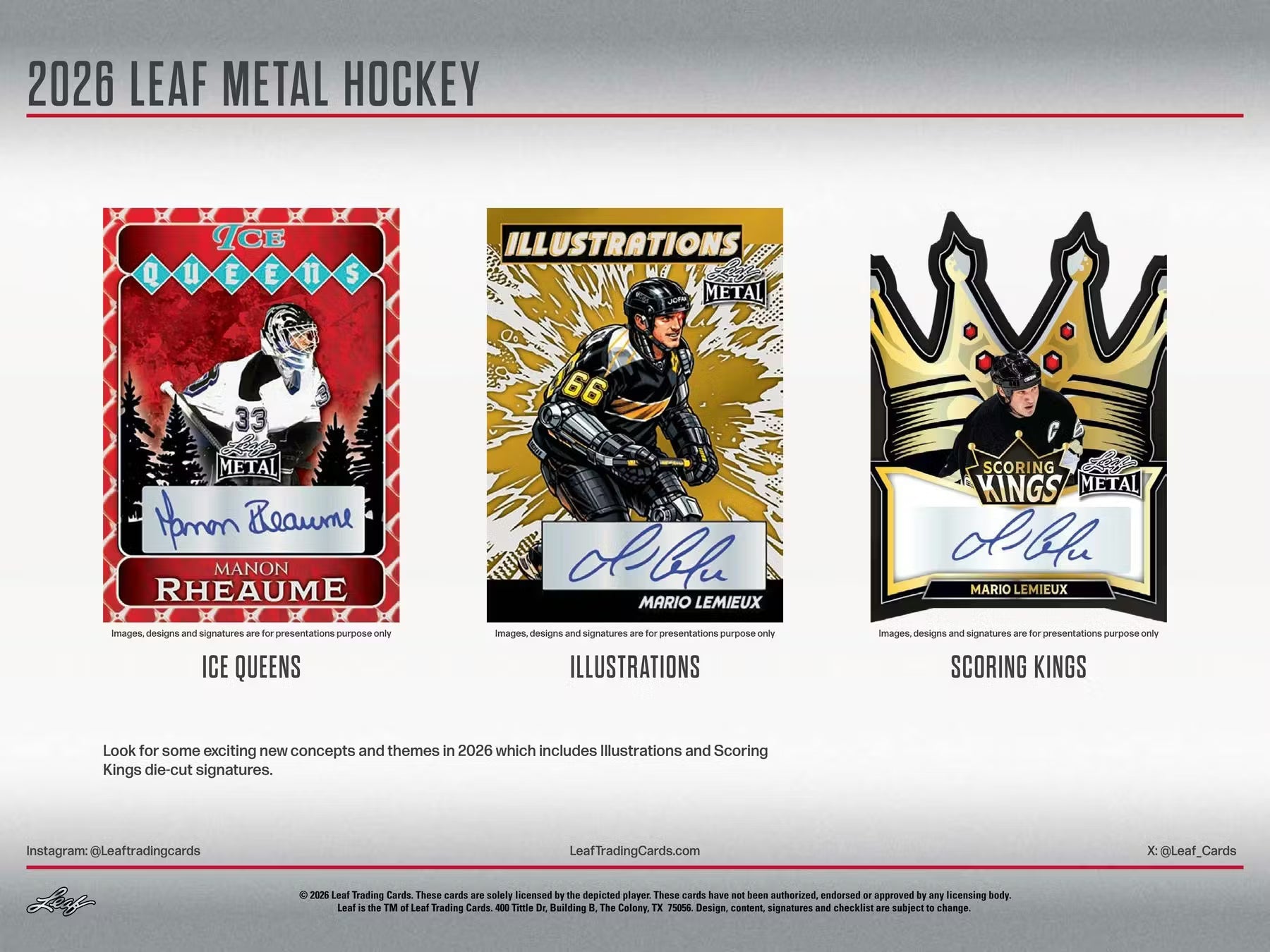 2026 Leaf Metal Hockey Hobby, 12 Box Case