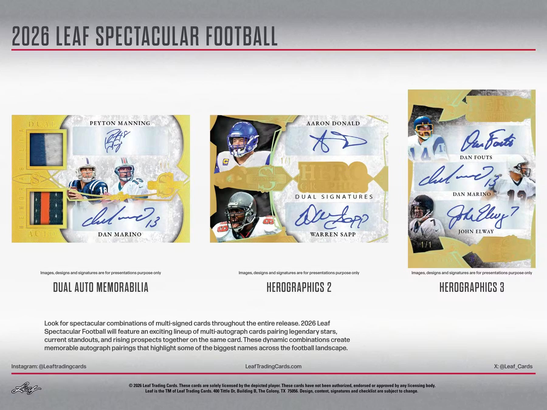 2026 Leaf Spectacular Football Hobby, Box