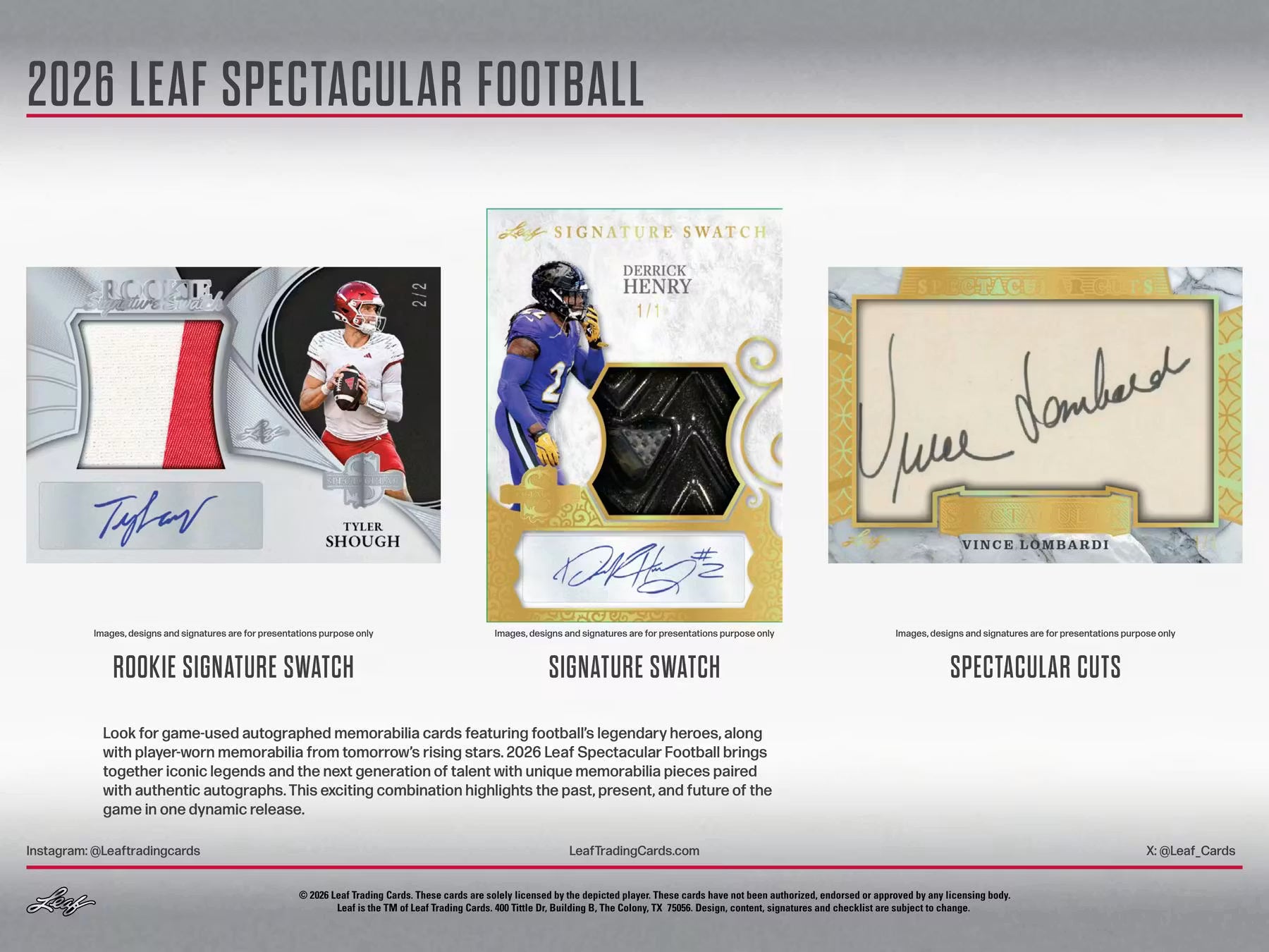 2026 Leaf Spectacular Football Hobby, Box