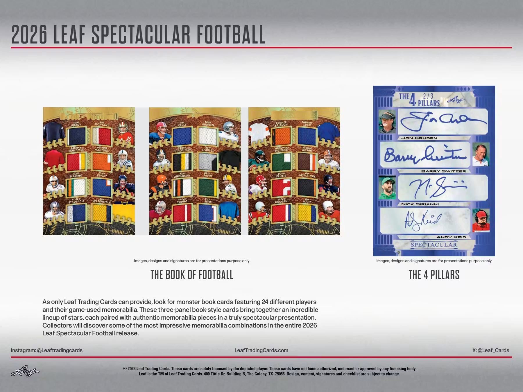 2026 Leaf Spectacular Football Hobby, Box