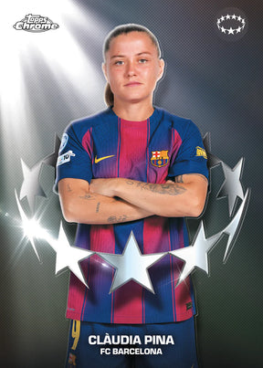 2025-26 Topps UEFA Women's Champions League Chrome Soccer Hobby, 12 Box Case