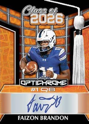 2025 Leaf Optichrome Football Hobby, 12 Box Case